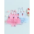thumbnail image 3 of Suealasg Baby Girls One Piece Swimsuit Strap Sleeveless Ice Cream Print Backless Bathing Suit 3M 6M 12M 18M Toddler Girls Summer Beach Wear Swimwear, 3 of 9