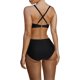thumbnail image 5 of Mejor Belleza Mujer Traje de Baño de Moda Aumentar el tamaño 2 Piezas Tankini Tops de Bikini y Partes de Abajo Negro S, 5 of 8