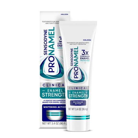 Sensodyne Pronamel Clinical Enamel Strength Toothpaste, Whitening Action, 3.4 Oz