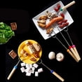thumbnail image 4 of Palitos para asar malvaviscos Mluchee, brochetas para fogatas, 5 piezas, 32 pulgadas, telescópicos, para salchichas, barbacoa, perritos calientes, bolsa de transporte portátil para acampar,, 4 of 7