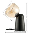 thumbnail image 3 of SAFAVIEH Omara 13 in. Glam Amber Marble Table Lamp with Amber Shade, 3 of 6