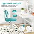 thumbnail image 4 of POWERSTONE Home Desk Chair Cute Office Chair Small Adjustable Swivel Task Chair Armless Writing Desk Chair for Small SpaceTurquoise, 4 of 7