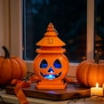 thumbnail image 5 of Kyusrd Pumpkin Lantern Lights for Halloween Decor,Battery Operated LED Pumpkin Hanging Decoration With Illuminated Face Suitable for Yard Decor, 5 of 7