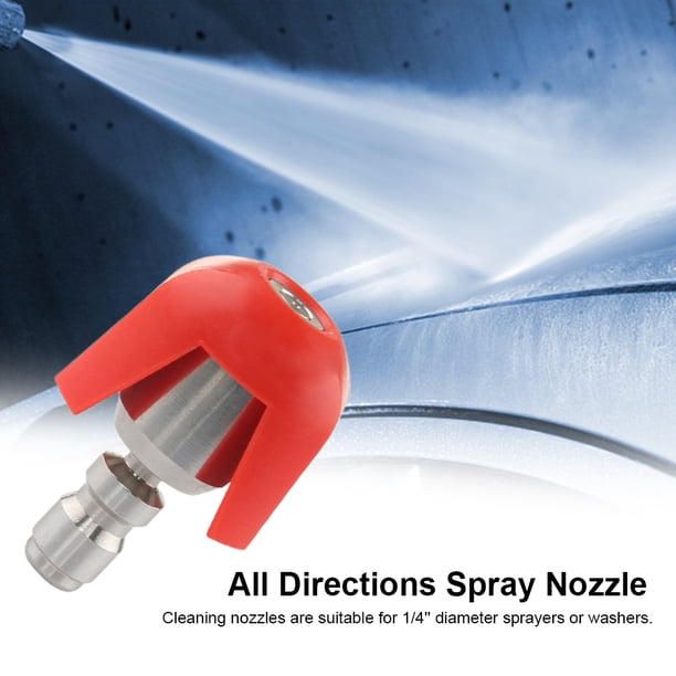 Conector de lanza de espuma giratoria con boquilla de pulverización en todas las direcciones para limpieza de lavado de coches Likrtyny Accesorios para autos y motos