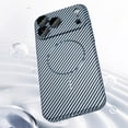 thumbnail image 4 of Allytechgroup for iPhone 14 Plus Case, Compatible with Magsafe Carbon Firber Texture Slim Fit Hard PC Magnetic Back Cover Shock-Absorbent Lightweight Phone Case for iPhone 14 Plus, Black, 4 of 8