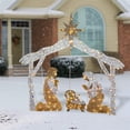 thumbnail image 4 of Gupgi Outdoor Scenes Christmas Light-Up Nativity Scene Decorative String Light Lawn Decoration, 4 of 9