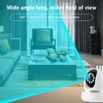 thumbnail image 3 of Cámara de seguridad para interiores - Cámaras de seguridad inalámbricas WiFi para el hogar, cámara de vigilancia con visión nocturna a todo color 1080P con vista PTZ de 360°, detección de movimiento,, 3 of 9