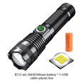 thumbnail image 4 of Eigraketly Linternas con con pantalla de alimentación 1000 lúmenes al aire libre antorcha impermeable aluminio carga USB luz Camping Escalada Tipo 2 Eigraketly OD028580-02, 4 of 6