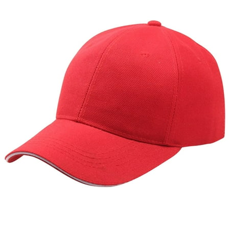 

Dadaria Straw Hats for Women Men Baseball Cap Snapback Hat Hip-Hop Adjustable Red Women