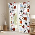 thumbnail image 3 of Homewish Eat Sleep Sports Curtains Pack of 2 (42x84 Each) for Kids Teens Adults,Football Baseball Basketball Soccer Curtains Blackout,Sport Theme Bedroom Curtains,Lightweight Room Decor, 3 of 6
