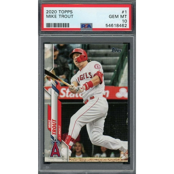 Mike Trout 2020 Topps Baseball Card #1 Graded PSA 10