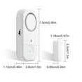 thumbnail image 5 of Cateissary Sensor de alarma de ventana de puerta de ABS 120dB para sistema de alarma antirrobo para el hogar alarma de puerta y ventana de alarma Electrónica blanco, 5 of 5