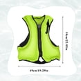 thumbnail image 2 of Chaleco salvavidas, chaleco de flotabilidad, chaleco de natación salvavidas para pesca a la deriva con bot reforzado, estilo universal para adultos y niños, 2 of 8