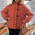 thumbnail image 5 of Ashirexll Womens Puffer Coats, Winter Coats for Women, Solid Color Hooded Coat with Zipper Closure and Double Pockets, 5 of 7
