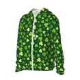 thumbnail image 2 of Kll Happy St. Patrick'S Day Print Men'S Women’s Upf 50+ Sun Protection Outdoor Hoodie Jacket Long Sleeve Fishing Hiking Performance Shirt- X-Large, 2 of 8