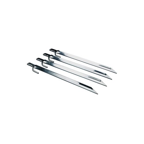 Coleman Steel 12" Tent Stakes, 4 Pack, Silver Color