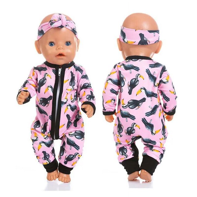 Pijamas aptos para muñecas de 17 pulgadas, ropa para muñecas de 43cm, novedad de 2023