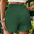 thumbnail image 2 of Pants for Women Trendy Summer Textured Solid Color Skirt Shorts Fashion forward Breathable Skort for Daily Wear Trousers, 2 of 4