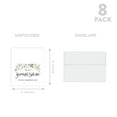 thumbnail image 5 of Koyal Wholesale Groomsmen Wedding Day Gift Cards with Envelopes set of 8 Greenery Leaves On My Wedding Day Cards, 5 of 5