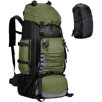 Duraton Hiking Backpack 50L with Rain Cover for Backpacking  display picture 1