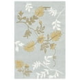 thumbnail image 5 of SAFAVIEH Soho Mable Floral Wool Area Rug, Light Blue, 8' x 8' Square, 5 of 10