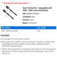 thumbnail image 2 of Inner Tie Rod Set - Compatible with 2004 - 2006 ES330 Base 2005, 2 of 2