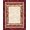 Red Multicolor, Pattern 8, variant on ODIKA Bathroom Way Abstract Brushstroke Vintage Faded Block Stairs for Dorm Room, Small Living Apartment, Stain Resistant Low Profile