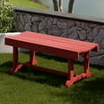 thumbnail image 3 of Wildridge Heritage 42" Patio Bench, Cardinal Red - Outdoor All-Weather HDPE Furniture, 3 of 4