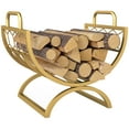 thumbnail image 1 of Outsunny Support à Bois de Chauffage Extérieur, Porte-Bûches en Métal Robuste avec Poignées, 1 of 10