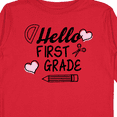 thumbnail image 4 of Inktastic Hello 1st Grade with Hearts and School Supplies Boys or Girls Long Sleeve Toddler T-Shirt, 4 of 5