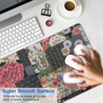 thumbnail image 4 of Long Mouse Pads for Desk,Pioneer Flower Floral Print Pattern Desk Mats on Top Of Desks, Desk Mouse Pad Extra Large with 3mm Non-Slip Base and Stitched Edge for Gaming,Office,Work,Home 31.5"x11.8", 4 of 6