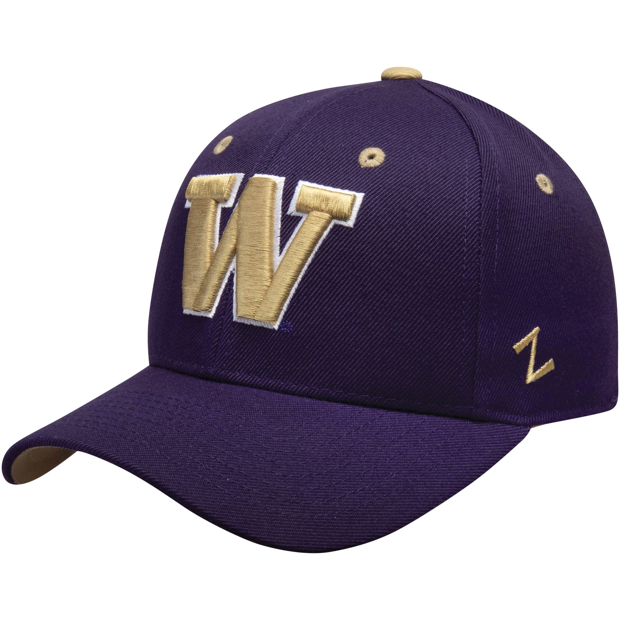 Washington Huskies Zephyr Fitted Hat Purple