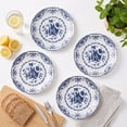 thumbnail image 3 of Vesteel 12 Pieces Bowls and Plates Set, Floral Ceramic Dinnerware Set for 4, Porcelain Tableware Dishes Set for Kitchen, Dining, Microwave & Dishwasher Safe, Vintage Blue, 3 of 10