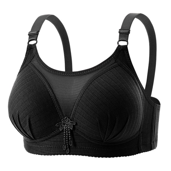 Tsesme Wireless Bras for Women Comfy Push up Full Cup Support Everyday Textured Bra Plus Size