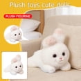 thumbnail image 2 of Soft Plush Rabbit Stuffed Animal, Adorable Bunny Doll for Bedroom Decoration, Fluffy Long Ear Rabbit Plushie, Fuzzy Animal Toy for Holiday Gifting, 11.8in, 2 of 6