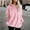 Pink, variant on Aboser Women's Fuzzy Sherpa Hoodie Pullover Plus Size Winter Sweatshirt Thermal Fleece Hoodies Quarter Zip Pullover Women 2024 Casual Long Sleeve Blouses with Pockets