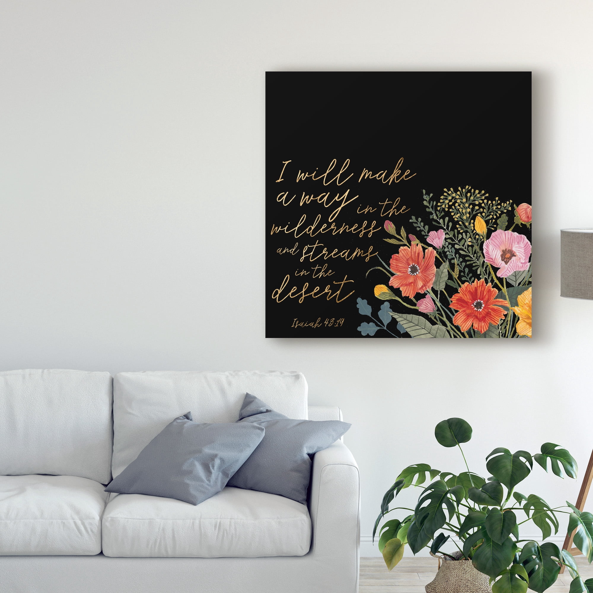 Trademark Fine Art 'Floral Faith IV' Canvas Art by Studio W
