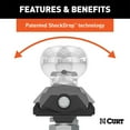 thumbnail image 4 of CURT 40047 Rockerball 2 Inch Cushion Hitch Trailer Ball, Rated 7500 Pounds, 4 of 10