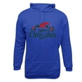 thumbnail image 4 of EchfiProm Hoodies for Men Graphic Merry Christmas Blue with Pockets Xmas Hooded Ugly Mens Sweatshirt Pullover S, 4 of 4