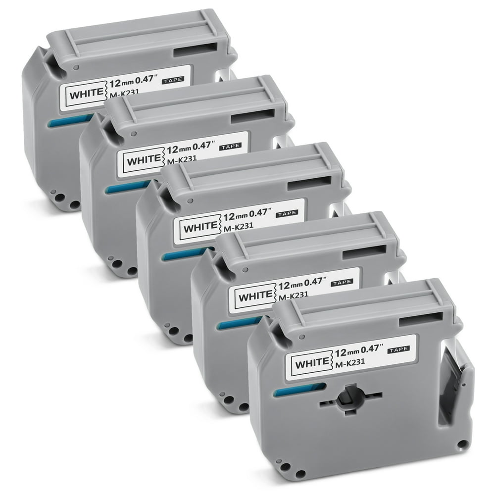 Mata1 NonLaminated Label Tape Replacement Cartridges, Brother Ptouch