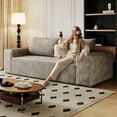 thumbnail image 4 of JIE LISHUN 71" 3Setaser Sofa,Corduroy Fabric,Deep Seat Couches,Comfy Loveseat Sofa,No Assembly,1pcs for Living room, Bedroom,Conference room ,Apartment,Camel, 4 of 5
