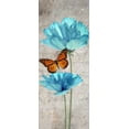 thumbnail image 2 of Greene, Taylor 10x18 White Modern Wood Framed Museum Art Print Titled - Blue Floral Panel I, 2 of 4