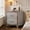 Grey + MDF+Metal + M, variant on High Gloss Mirrored 2-Drawer Nightstand with Metal Handles | Modern Bedside End Table for Bedroom, Dorm, Living Room, Apartment