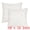 White-2, variant on Unique Bargains Soft Plush Throw Pillow Covers Decorative Cushion Covers (2 Count) Pink-1 18" x 18"