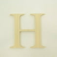 thumbnail image 1 of Package of 1, 10 Inch X 3/4" Thickness Baltic Birch Wood Letter H in The Times New Roman Font, Thick, Upper Case for Art & Craft Project, Made in USA, 1 of 4