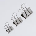 thumbnail image 3 of Paquete de 42 Clips para carpetas Abrazaderas de papel Surtido Resistente Reutilizable Conveniente , Plata, 19-32mm Gloria Grapas de acero clips de la carpeta, 3 of 9