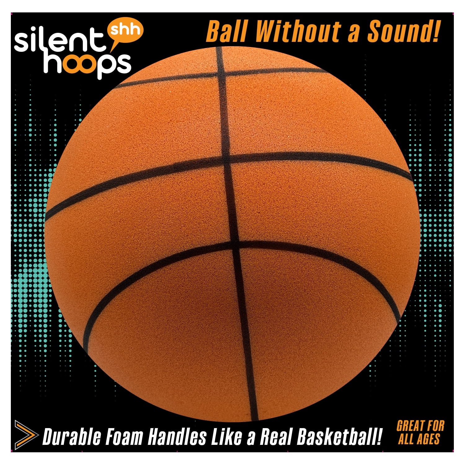 Supreme Silent Hoops Indoor Basketball, Premium Foam