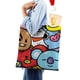 thumbnail image 4 of BT21 Bolso de tela con estampado de lienzo para mujer, bolsa de compras reutilizable y estética, con cremallera interior, regalo para mujer, 35 × 40 cm., 4 of 6