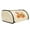 Champagne Macaron, variant on BOKYAN Champagne Drum-Type Metal Bread Box for Kitchen Countertop Bread Storage Bin Organizer with Exquisite Macaron Pattern Space Saving Decor - 13.4 x 9.1 x 5.7 Inches