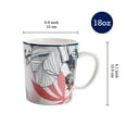 thumbnail image 2 of Bico Flamboyant Jungle Ceramic Mugs, Set of 4, for Coffee, Tea, Drinks, Microwave & Dishwasher Safe, 2 of 3